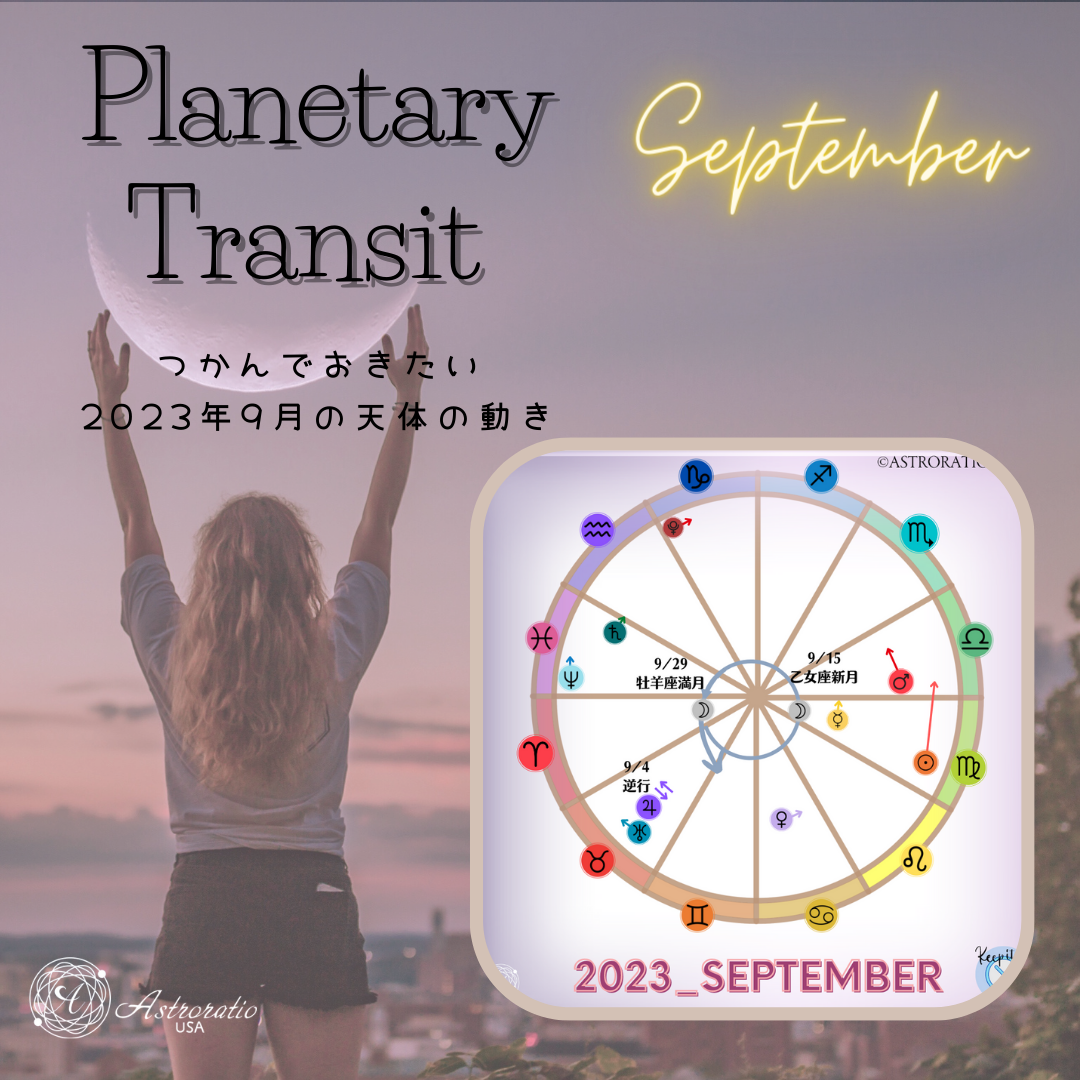 2023年9月天体の動き | 【ASTRORATIO USA】アメリカ・ラスベガス