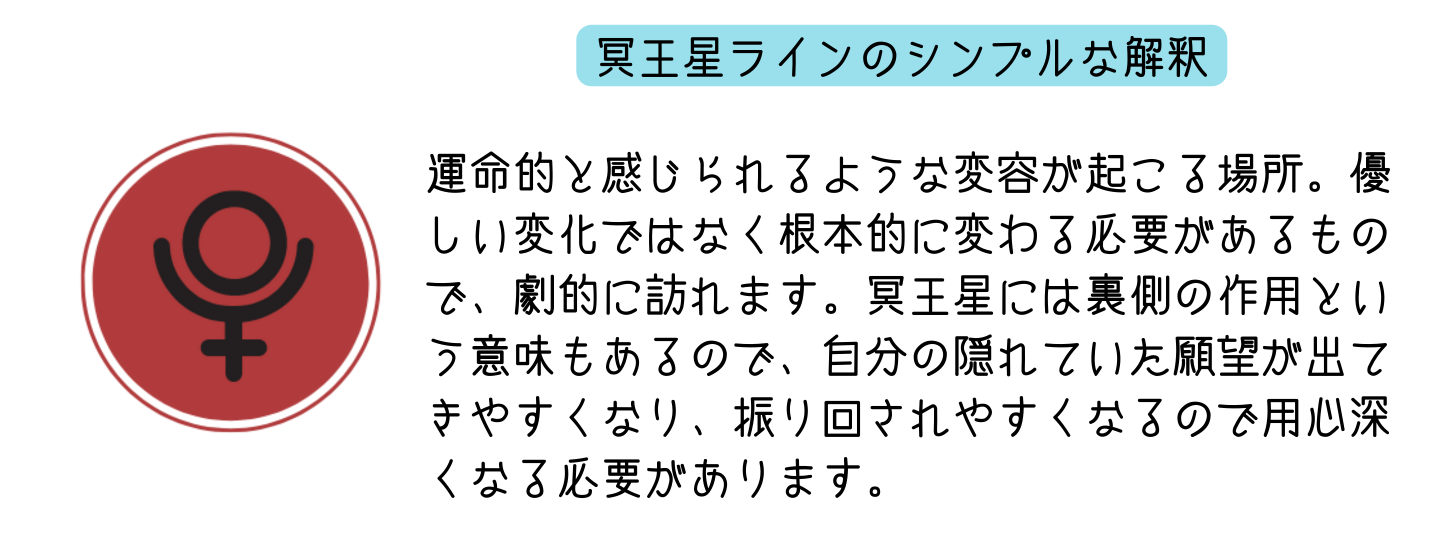 アストロマップの冥王星が示す意味をシンプルに伝える